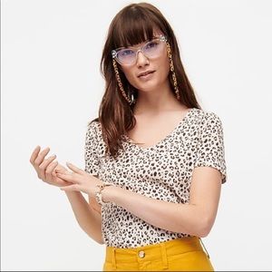 J. Crew vintage leopard t-shirt